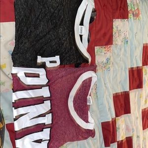 2 Pink shirts by Victoria secret